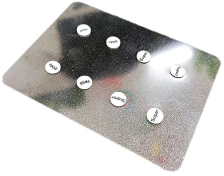 Fenroq 1 Pièce de Patins de Souris en Verre, Coussinets de Pieds Universels à Petits Points Ronds, Tapis de Souris DIY pour Souris de Esports Couleur: B