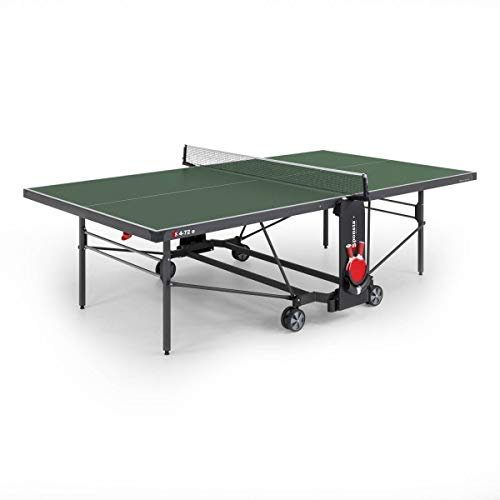 Sponeta Unisex – Erwachsene S 4-72e Tischtennistisch, grün, Spielposition: L 274 cm 76 cm Abstellposition: L 164 cm (mit Netz 187 cm) x B 72 cm x H 156 cm