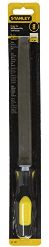 STANLEY File Set, Mill Bastard File, Single Cut with Handle, 8-Inch (21-106)