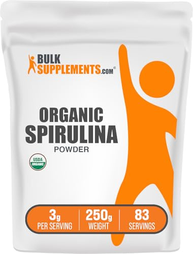 BulkSupplements. com Espirulina Powder | 9g por Servir, 250g