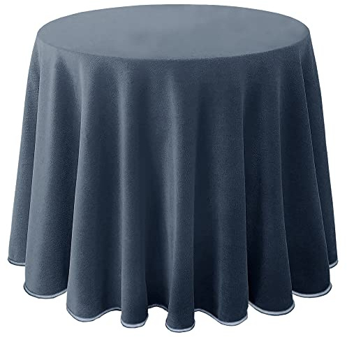 Milarosa Falda Camilla Redonda. 80 cm. Falda Mesa Camilla Terciopelo. Ropa Mesa Camilla Tacto Suave. Mesa Camilla Lisa. Faldillas Mesa Camilla Invierno. TC000762. Color Azafata