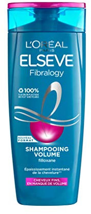 L'Oréal Paris Elseve Fibralogy Shampoing pour cheveux fins en manque de volume enrichi en filloxane 1 Unité