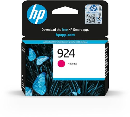 HP 924 4K0U4NE, Cartuccia Originale da 400 Pagine, Compatibile con le Stampanti OfficeJet Pro Serie 8120 e 8130, Magenta