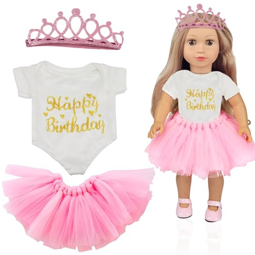 Dockkläder, kläder för baby dockor dockkläder 43 cm kläder kläder docktillbehör med pannband kjol sparkdräkt docka tillbehör dockkläder set gåvor för flickor pojkar