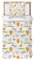 DJDEA Kinderbettwäsche 100 x 135 Safari Tiere Jungen, Mikrofaser Bettwäsche Babybettbezug, Zoo Tiere Bettwäsche Set mit Reißverschluss und Kissenbezug 40 x 60 cm