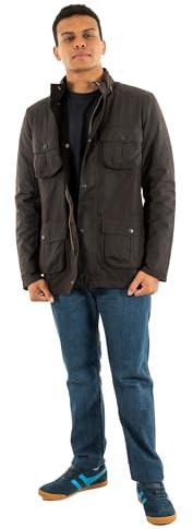 Barbour Corbridge Chaqueta de cera rústica marrón, talla XL, para hombre, ropa moderna, algodón, perfecta para otoño e invierno, marrón, XL