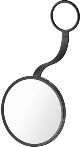 TAILI Espejo de Ducha sin Niebla para Afeitarse, Baño Espejo Colgante de Pared Antivaho Extraíble para Viajes de Camping, Accesorios de Ducha, para Hombres y Mujeres (Negro)