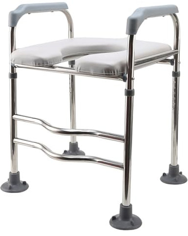 SOONHUA Rehausseur de toilettes avec accoudoirs, rehausseur de WC réglable en hauteur, pour personnes âgées, handicapées, femmes enceintes