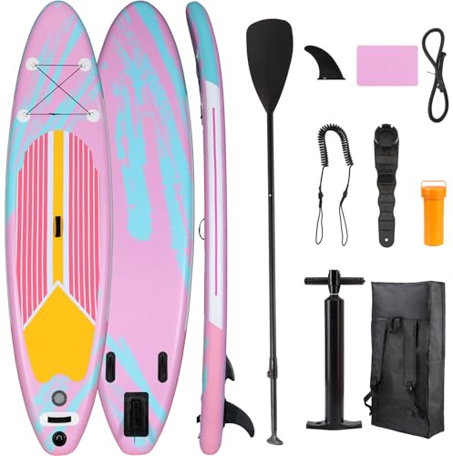LIFERUN SUP Paddling Board 305 x 76 x 15 cm Stand Up Paddle Set, Komplett Premium Zubehör, für Erwachsene und Jugendliche Aller, NiveausTragkraft bis 200kg