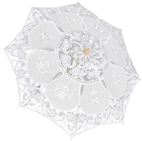 Ymxygz Toppparaply, vintage broderi paraply fotografi spetsparaply brudparaply fotografi parasoll för dansboll maskerader