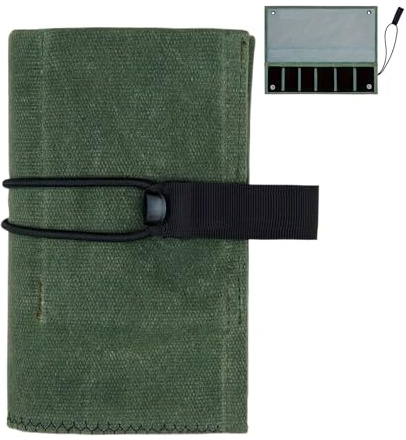 Sac à outils en toile pliable à 6 compartiments, poches d'accès rapide avec sangles sécurisées, design portable, idéal pour électricien, mécanicien, charpentier, artiste, camion, voiture