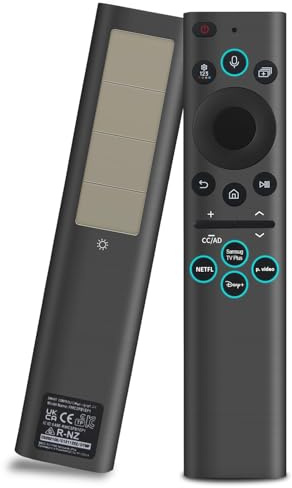 BN59-01385A Solars - Mando a distancia por voz para televisores Samsung (carga solar ecológica (luz/USB-C), búsqueda por voz, compatible con Samsung QLED/4K/8K Crystal UHD Smart TVs 2018-2025 (Netflix