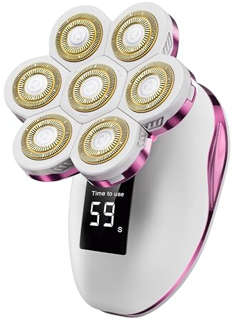 Electric Razors for Women Legs: 120 Minutes Long Time Use Rechargeable Electric Shaver for Women - Waterproof Wet Dry Body Hair Remover - Trimmer for Face Arms Bikini Area