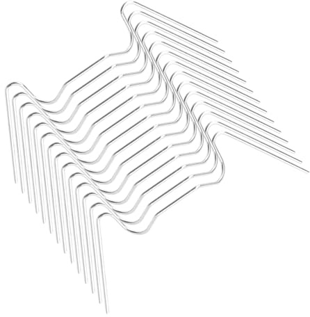 ROMISBABA W Wire Clips Sturdy Metal W Clamps Greenhouse for Stainless Steel 50pcs Glass Pane Fixing for Flower Greenhouse and Garden Installation