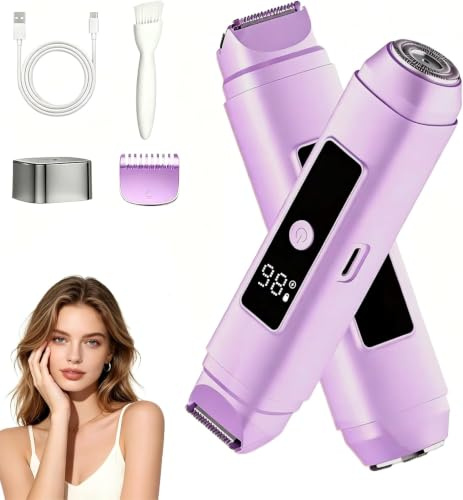 Mini Bikini Mujer Depiladora Eléctrica, IPX7 Maquinilla para Bikini Púrpura
