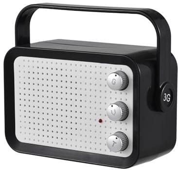 OVAQUIXI Minigitarrförstärkare Bärbar 3W-högtalare med MP3-uppspelning för Elgitarr Ukulele Violin Kompakt Storlek