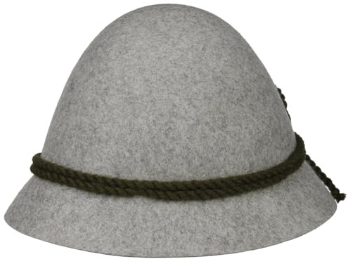 Hutshopping Kinder Trachtenhut Klassisch Schinderhannes Sepplhut Almhut Oktoberfesthut (52 cm - grau)