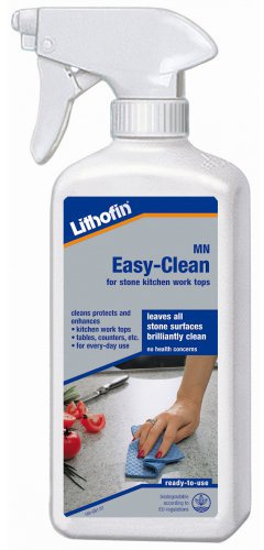 Lithofin Mn Easy-Clean Spray 500 ml - Nettoyant plan de travail marbre, granit, pierre