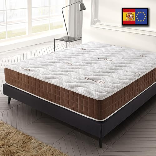 SIMPUR Visco Ergo Matelas 140x190 cm, 19 cm d'épaisseur, mémoire de Forme Haute densité, 7 Zones de Soutien, fermeté 7/10, réversible été/Hiver