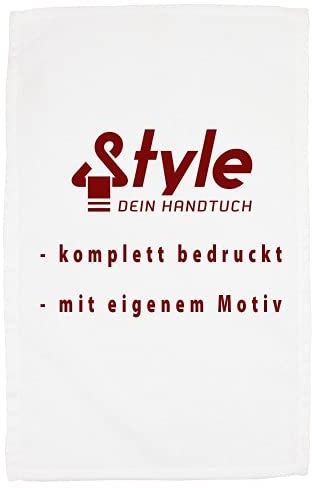 Gästehandtuch mit individuellem Druck, 30x50 cm