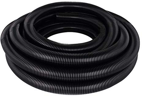 Tuyau de Piscine 25 mm Noir - Tuyau d'Aspiration, de Pompe et d'Arrosage Flexible (2 m)