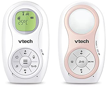 Nounou audio Kit de moniteurs pour bébé - Avec piles dans l'émetteur et le récepteur et la possibilité d'enregistrer des enregistrements personnalisés