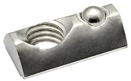 Nutenstein mit Federkugel und Steg M8 Nut 8 für Aluprofil 30-er - 10 Stück