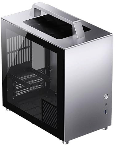 Boitier Mini Tour Mini ITX Jonsbo T8 Plus avec panneau vitré (Argent)