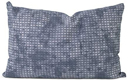 Lavendelblüten Duftkissen Kräuterkissen 30x20cm used-look grau-blau + Bio-Inlett - 100% naturrein. Lavendel + Bio-Dinkelspelz