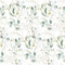 VmG-Store 1m Baumwollstoff zum Nähen 100% Baumwolle Nähstoff KEINE Meterware Kinderstoff Patchwork DIY Basteln Quilten Handwerken (Eukalyptus Weiß Bc036)