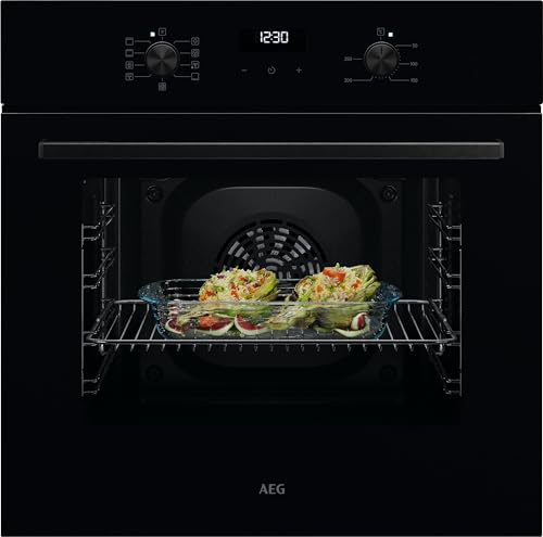 5000 Series Surroundcook Integrated Oven 65L, OU5AB20CK, Multilevel Cooking, Turbo grilling, Defrost, Moist fan baking, Aqua Clean, Led Display, Built-in Oven 590x560x550mm, Class A, Black