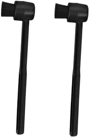 SMASOLO 2piezas Cepillo De Limpieza Para Aguja De Tocadiscos Unidades Antiestático Para Discos De Vinilo Cabezal Redondo Herramienta De Plástico Para De Discos