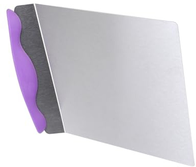 Karlak Elevador de Tartas, Bandeja de Transferencia de Pizza de Acero Inoxidable, Placa Móvil, Fácil para Tartas, Pizzas, Panes, Pasteles, Ideal, Diseño Ergonómico, Transferencia con