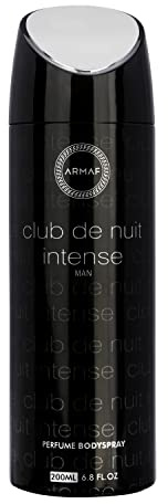 Armaf Club De Nuit Intense for Men Parfume Bodyspray Spray, 6.8 Ounce / 200 ml