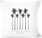 Autiga® Kissenbezug Palmen California Westcoast Palms Summer Kissen-Hülle Deko-Kissen weiß Unisize
