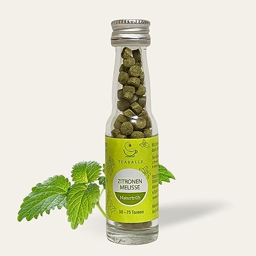TEABALLS - Citronmeliss, naturlig grumlighet (1 x 12 g) | ca 150 teaballs | för ca 30-75 koppar te | 100 % rent vegetabiliskt | Känd av: Årets DING