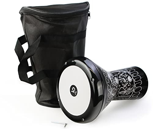 Darbuka - Tamburo orientale per bambini, in alluminio pressofuso inciso a mano