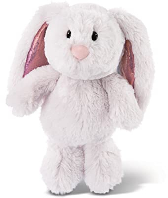 NICI Peluche Conejo Gris Claro con Orejas Brillantes 20cm