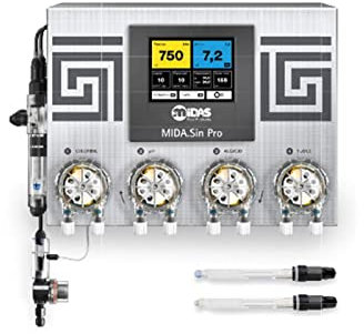 well2wellness® Pool Dosieranlage Mida.Sin Pro NET - pH/Chlor + Algezid und Flockung