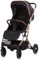 Chipolino Kinderwagen, Buggy Combo 22 kg Fußabdeckung Moskitonetz Räder gefedert, Farben:schwarz gold