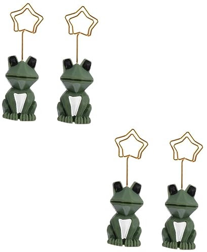 NUOBESTY 4stücke Geometrische Clip- Für Notizen Kreative Tier-memo-clip-ständer Für Schreibtischdekoration Charmante Foto Und Kartenhalter Für Zuhause Und Büro