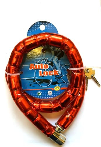 AntDau71® - Catena Antifurto per Moto, per Scooter, per Motorino, per Bici, Antitaglio, Con Chiavi - CW917