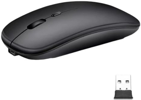 NHQZ Mouse Bluetooth Wireless Compatibile con Laptop/Macbook/iPad/iPhone (iOS 13.1.2 e successiva) Mini Mouse Ricaricabile 3DPI Regolabile Bluetooth4.0