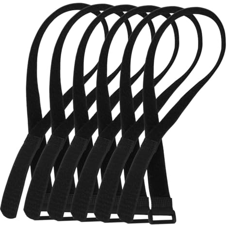 FUTUREORYY 6pièces Lot de Sangles Réglables Anti-Usure pour Fixation Parasol De Jardin Résistantes Au Vent Légères Et Portables Accessoires Indispensables pour Parasols De Terrasse Et Camping