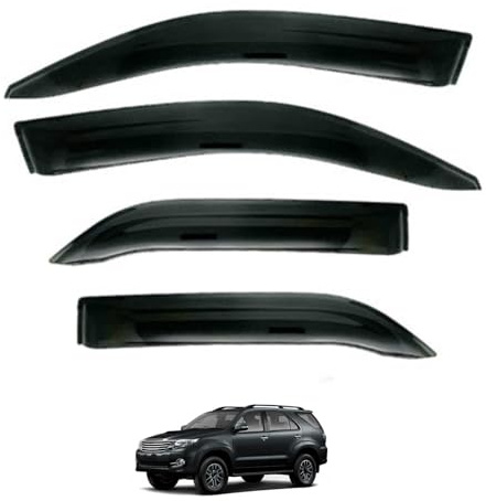 Déflecteurs de Vitre pour Toyota SW4 MK1-AN50-AN60 2004-2014, Pare-Pluie Anti-Vent Anti-Insecte Kit Adhésif pour Vitres Latérales de Voiture
