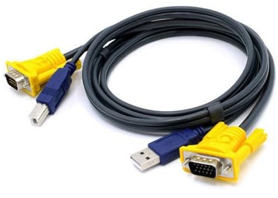 BUBEFSKD Conmutador KVM De 2 Puertos/4 Puertos USB2.0 Compatible con Salida Vídeo 1080P para Gestión Eficiente Múltiples PC Conmutador KVM Resolución 1920x1080
