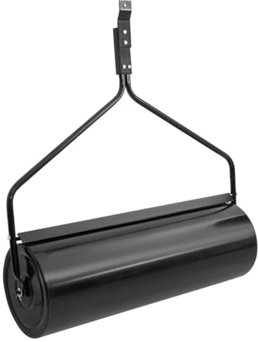 Mokuyary Rouleau à gazon de jardin à pousser Noir 63 l Fer