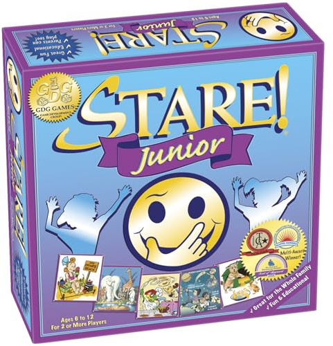 Stare Junior — The Award-Winning Game of Visual Recall, Where Fun Image Cards Challenge Kids’ Minds — Great for The Whole Family, Ages 6 & Up
