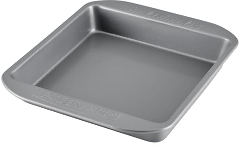 Farberware Nonstick Bakeware 9-Inch Square Cake Pan, Gray