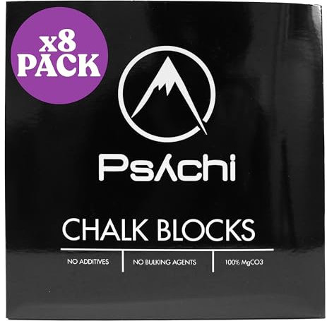 Psychi Kreideblock für Crossfit, Klettern, Bouldern, Gymnastik, Gewichtheben, Stangentanzen, 8 Stück